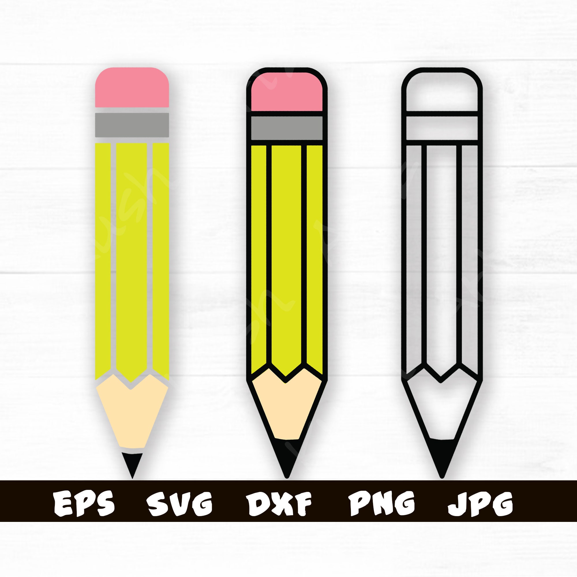 Crayon SVG Crayon Cricut Crayon Silhouette Cut File Crayon Etsy