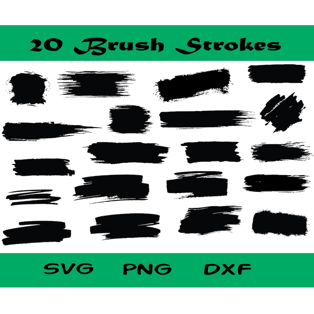 Brush Stroke Svg Paint Brush Stroke Svg Bundle Brush Stroke Clipart