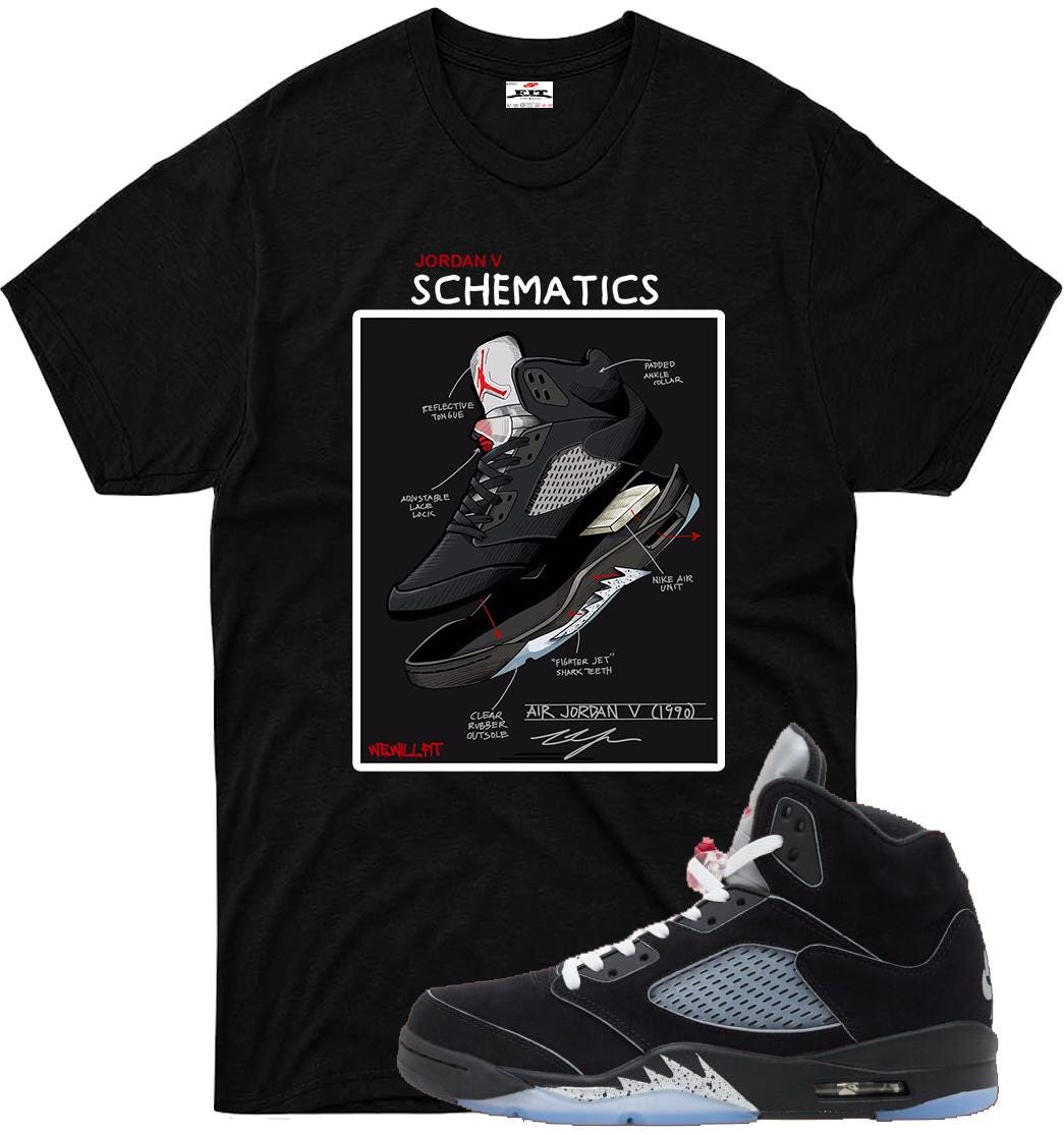 Jordan 5 Shirt - Etsy