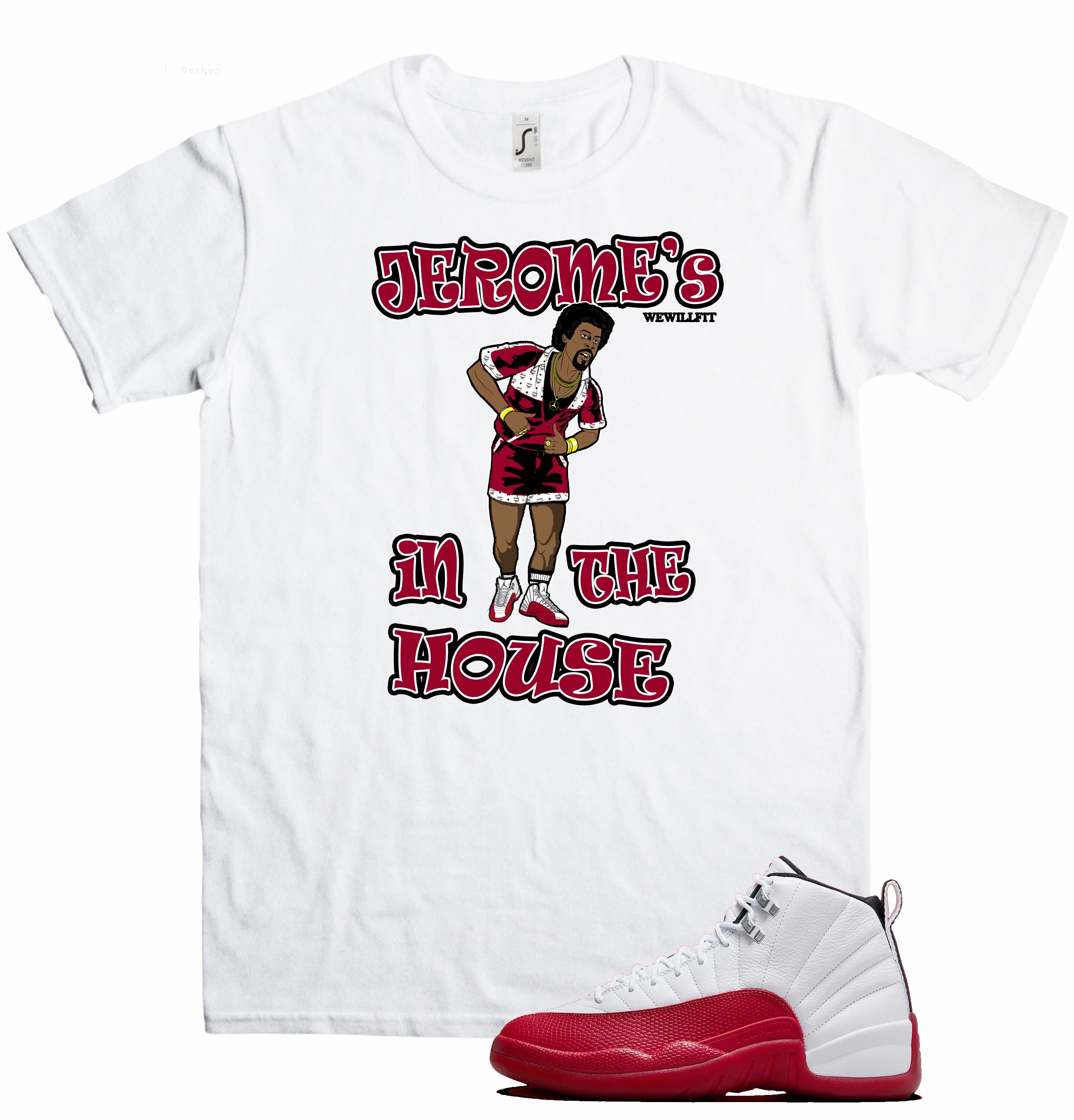 Fitz 4 Kickz Shirt to Match The Jordan 12 Cherry Red