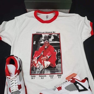 Fitz 4 kickz Shirt to match the Jordan 4 Fire Red