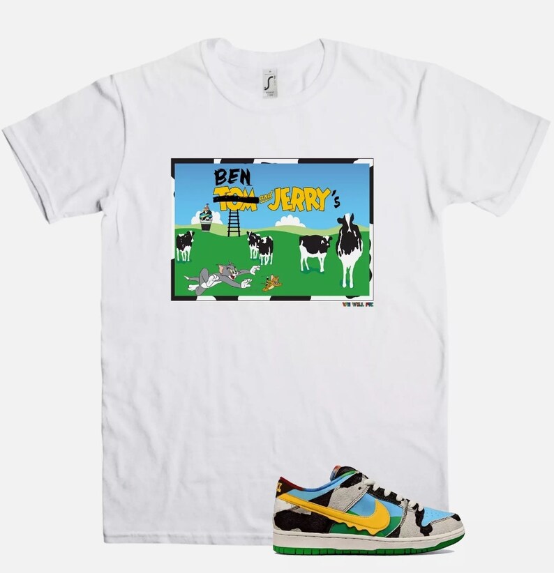 Fitz 4 kickz Shirt to match Nike Dunk low Ben & Jerry's | Etsy