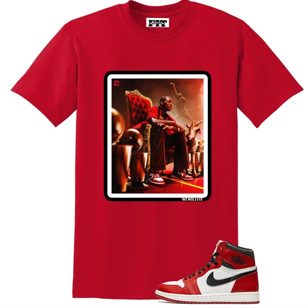 Fitz 4 kickz Shirt to match the Jordan 1 Chicago Lost and found