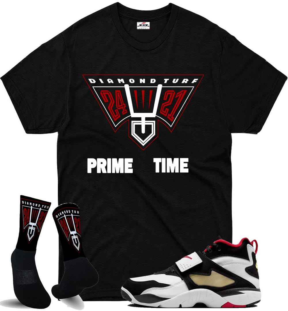 Fitz 4 Kickz Shirt To Match The Air Diamond Turf 1 Dt Deion Sanders Falcons 49Ers