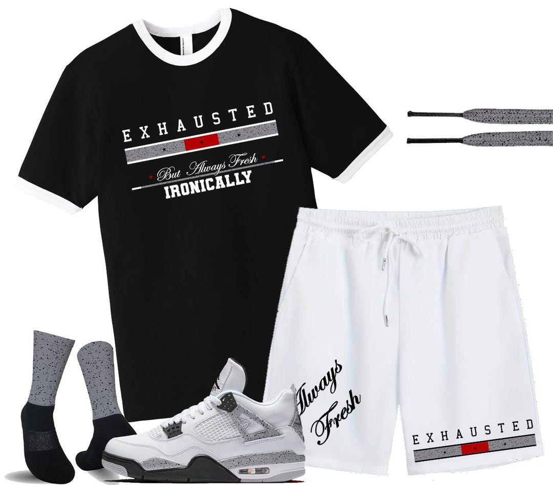 Fitz 4 Kickz Set to Match the Jordan 4 Wet Cement 2025 - Etsy