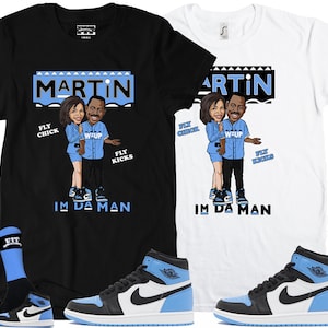 Fitz 4 kickz Shirt to match the Jordan 1 University Blue toe unc
