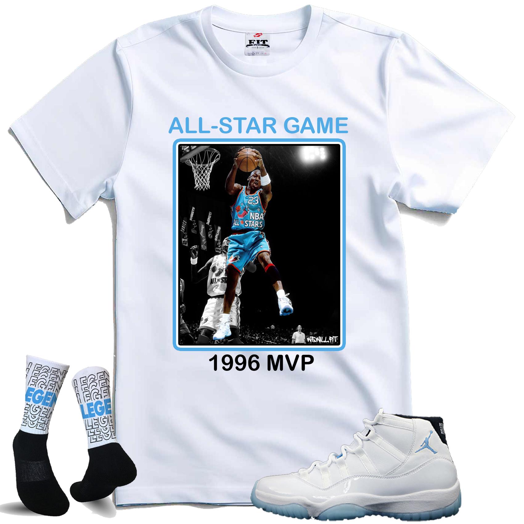 11 Legend Blue 1996 Columbia 11 Game Worn Jordan 11 1996 Release