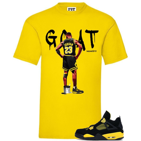 Fitz 4 kickz Shirt to match the Jordan 4 Thunder Yellow