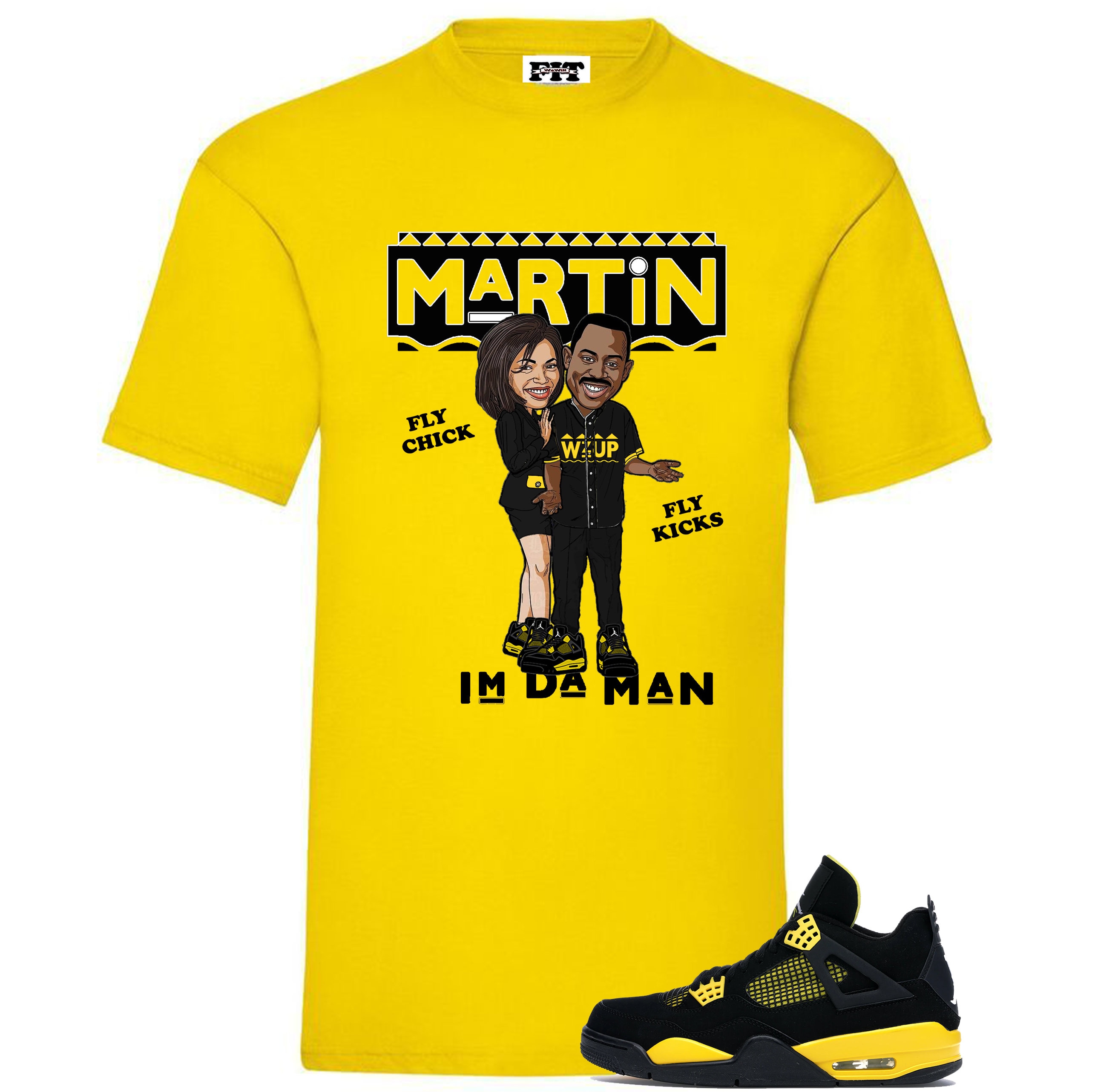 Fitz 4 kickz Shirt to match the Jordan 4 Thunder Yellow