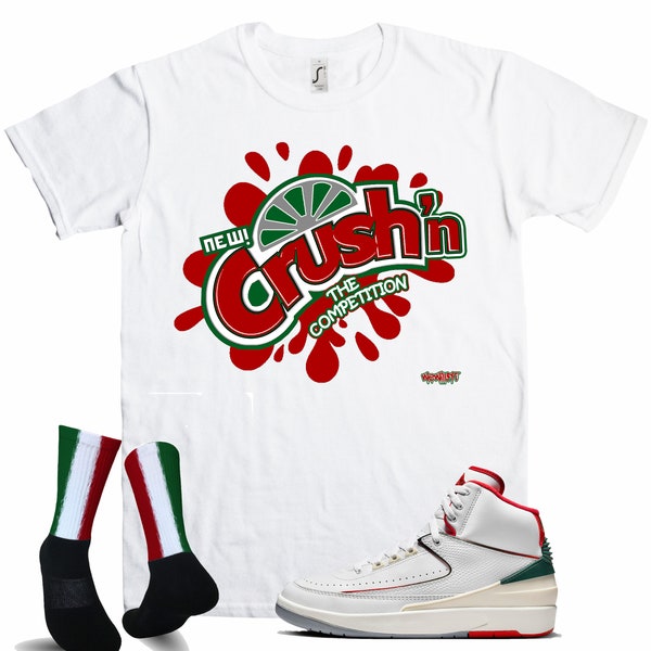 Fitz 4 kickz Shirt to match the retro Jordan 2 Origins Italy Red/Green