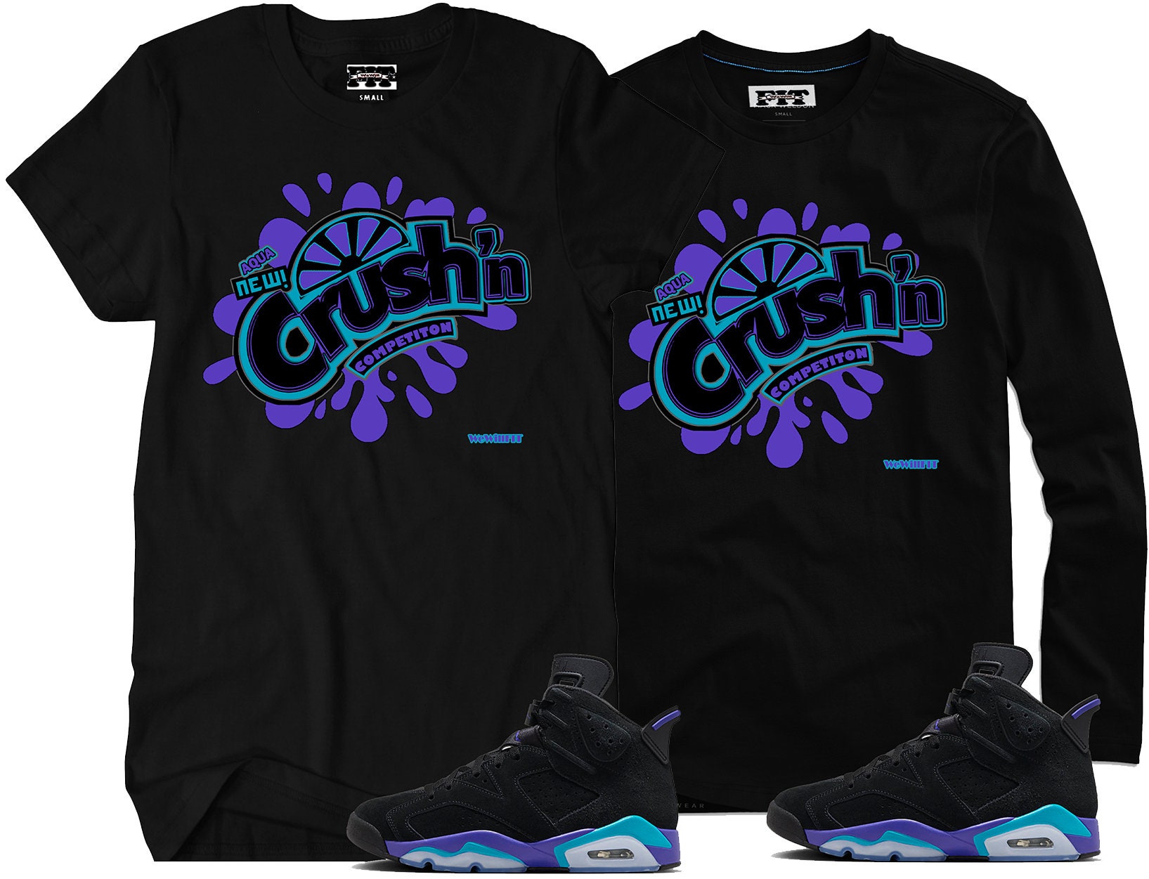 Fitz 4 kickz Shirt to match the Jordan 6 Aqua