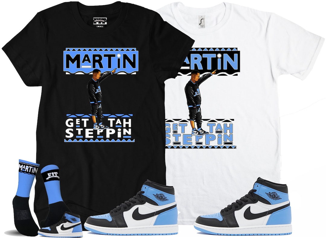 Fitz 4 Kickz Shirt to Match the Jordan 1 University Blue Toe Unc - Etsy