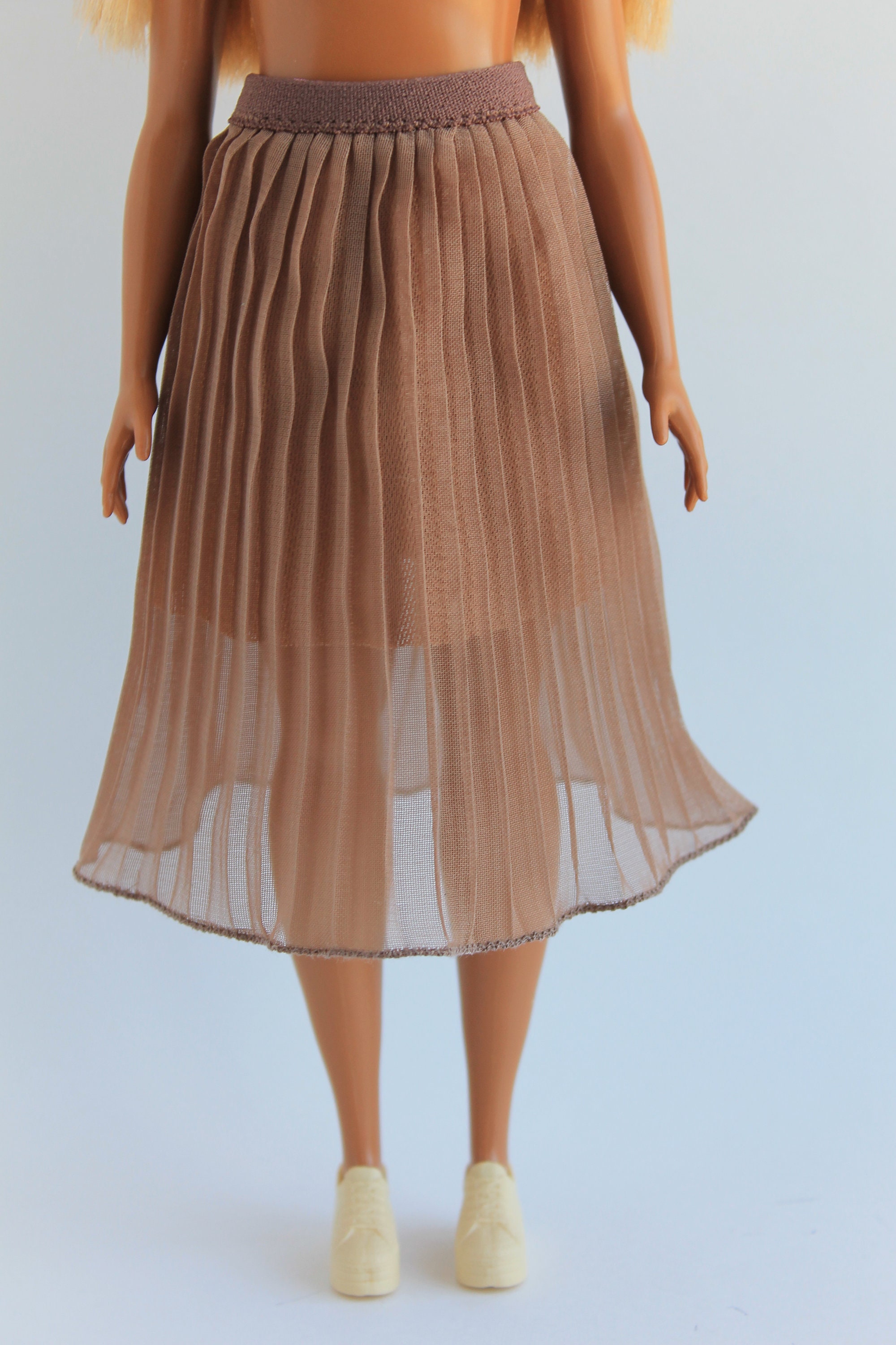Pleated Skirt for Barbie Curvy 4 Colors Etsy