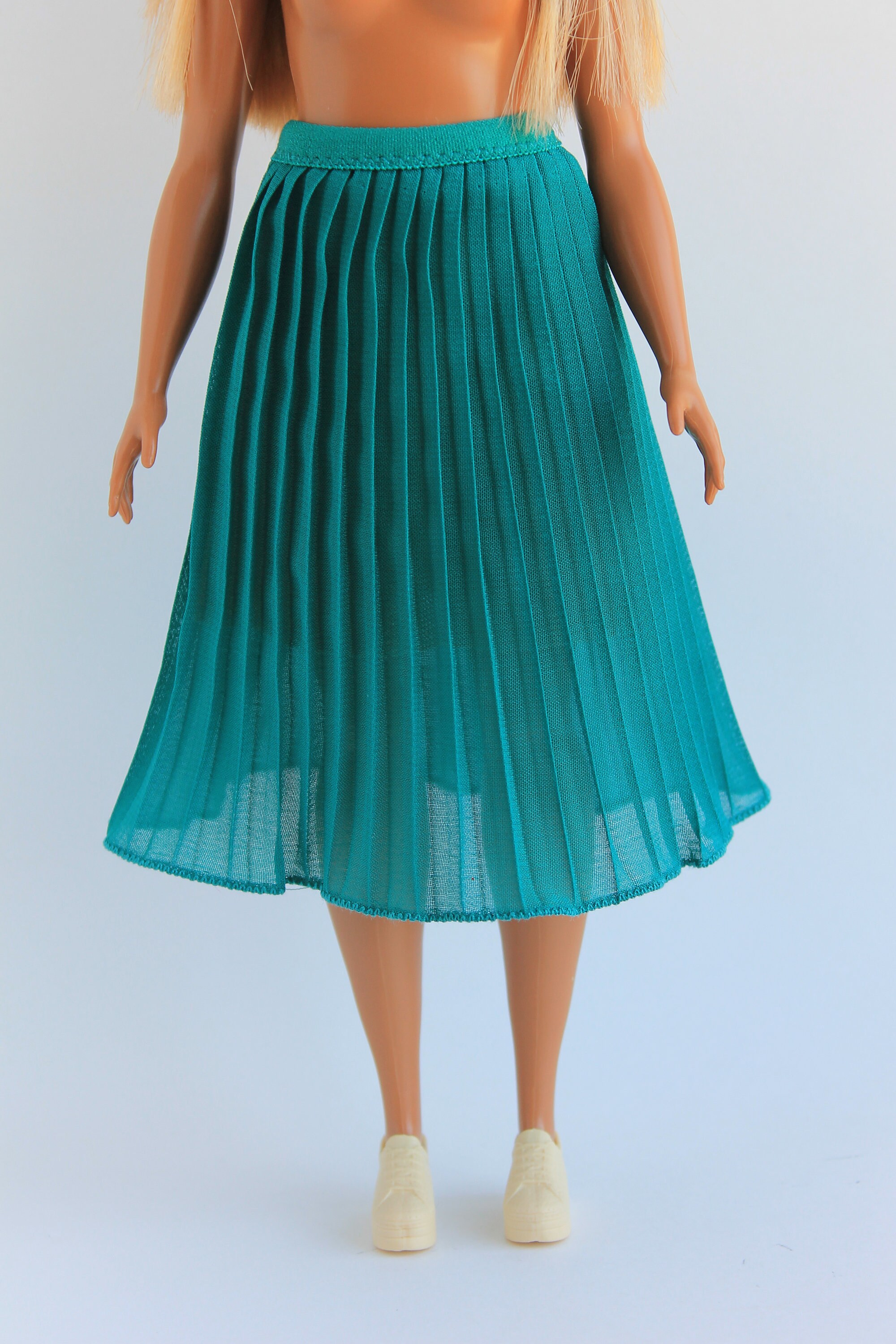 Pleated Skirt for Barbie Curvy 4 Colors Etsy