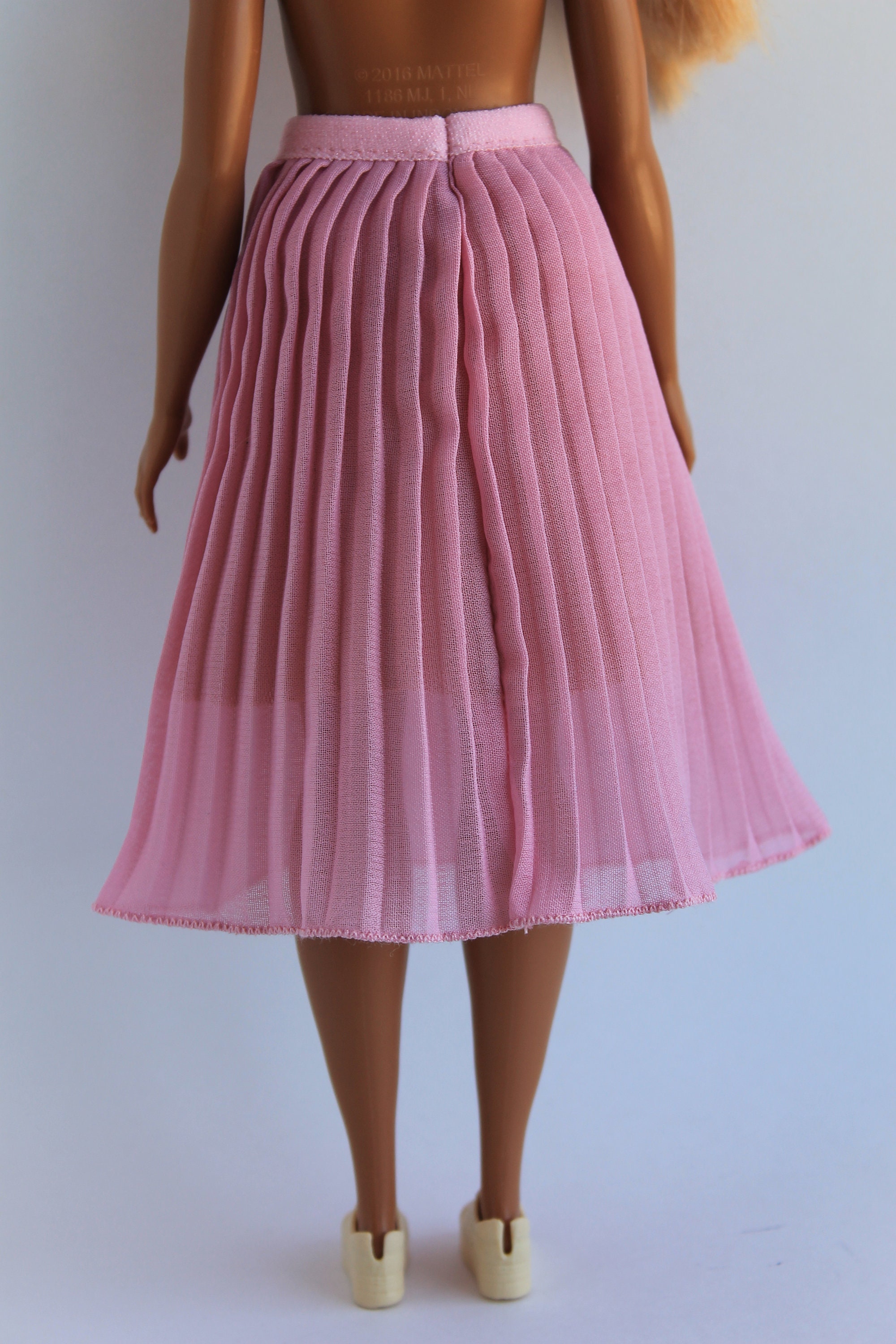 Pleated Skirt for Barbie Curvy 4 Colors Etsy