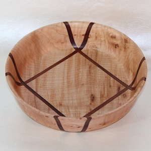 Maple Bowl with Square Inlay
