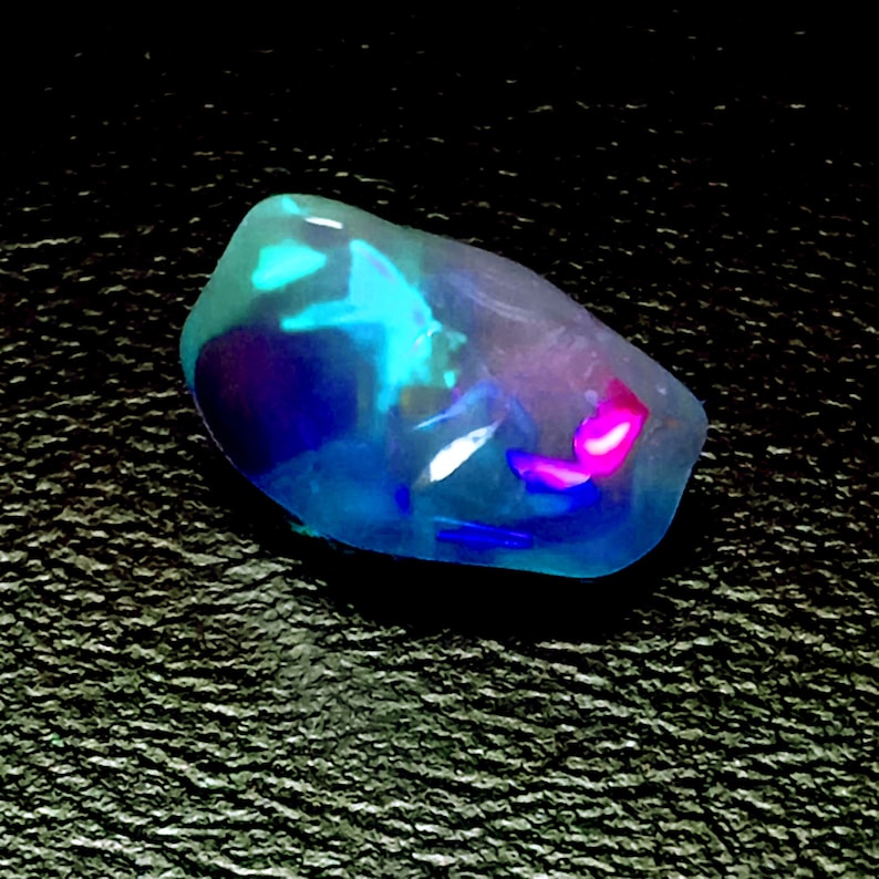 32.65 cts natural gemstone Ethiopian color play opal free form polished tumbled dazzling fire excellent color play AAA