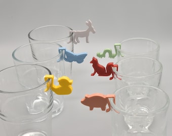 BESPORTBLE 12 Stücke Tiere Glasmarkierer Anhänger Weinglas Marker Charms Glasmarker Ring Gläser Markierung für Geburtstag Party Bankett Halloween Deko Geschenke BESPORTBLE 12 Stücke Tiere Glasmarkierer Anhänger Weinglas Marker Charms Glasmarker Ring Gläser Markierung für Geburtstag Party Bankett Halloween Deko Geschenke