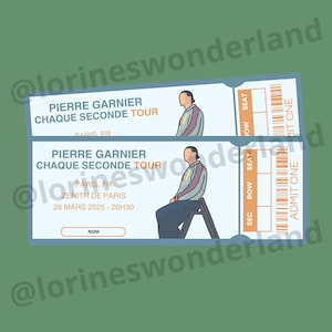 Physisches Konzertticket – Pierre Garnier – Every Second Tour