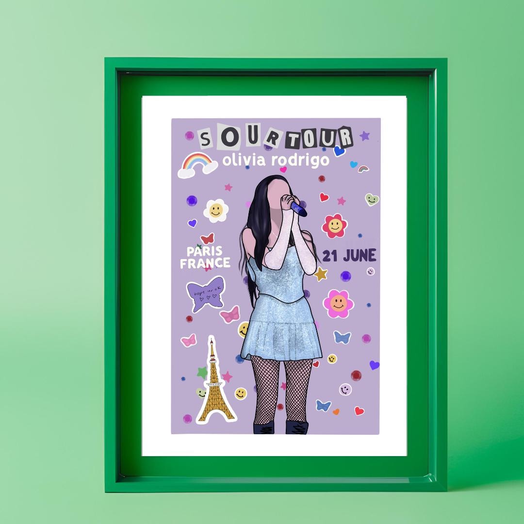 Olivia Rodrigo Sour Tour Handmade Poster - Etsy