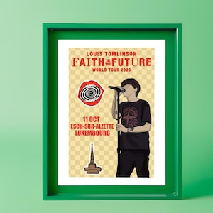 Louis Tomlinson Faith In The Future World Tour Poster