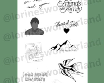 Temporary Tattoo - Shawn Mendes