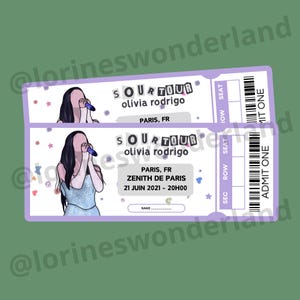 Physisches Konzertticket – Olivia Rodrigo – Sour Tour