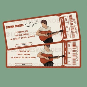 Souvenir-Ticket – Shawn Mendes „On The Road Again“
