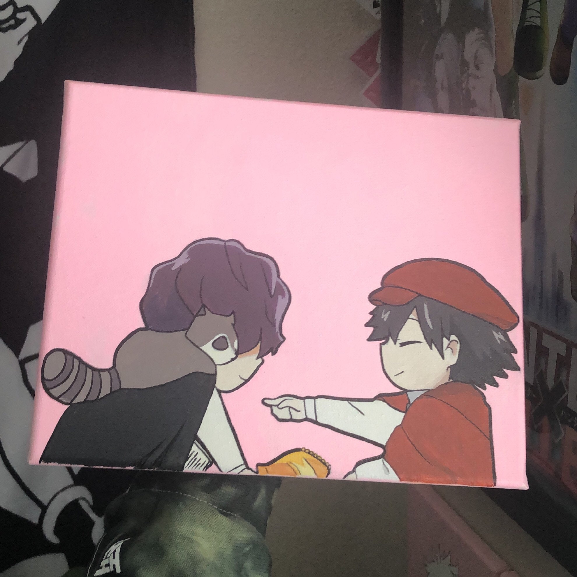 Ranpo Edogawa and Edgar Allan Poe 8x10in Stretched Canvas Etsy