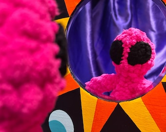 Sun Hex Mirror • Moon Phases on Round Pine Wood