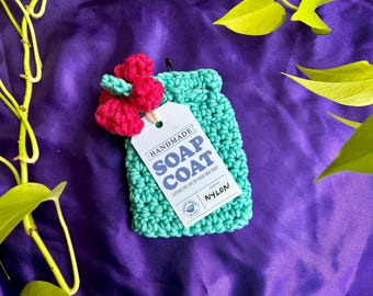 Flower Power Soap Coat • Handmade Loofah Alternative • Multiple Colors