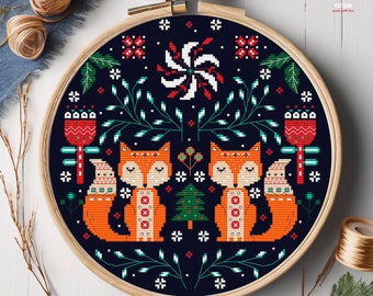 Scandinavian Cross Stitch Pattern Folk Art Cross Stitch Nordic