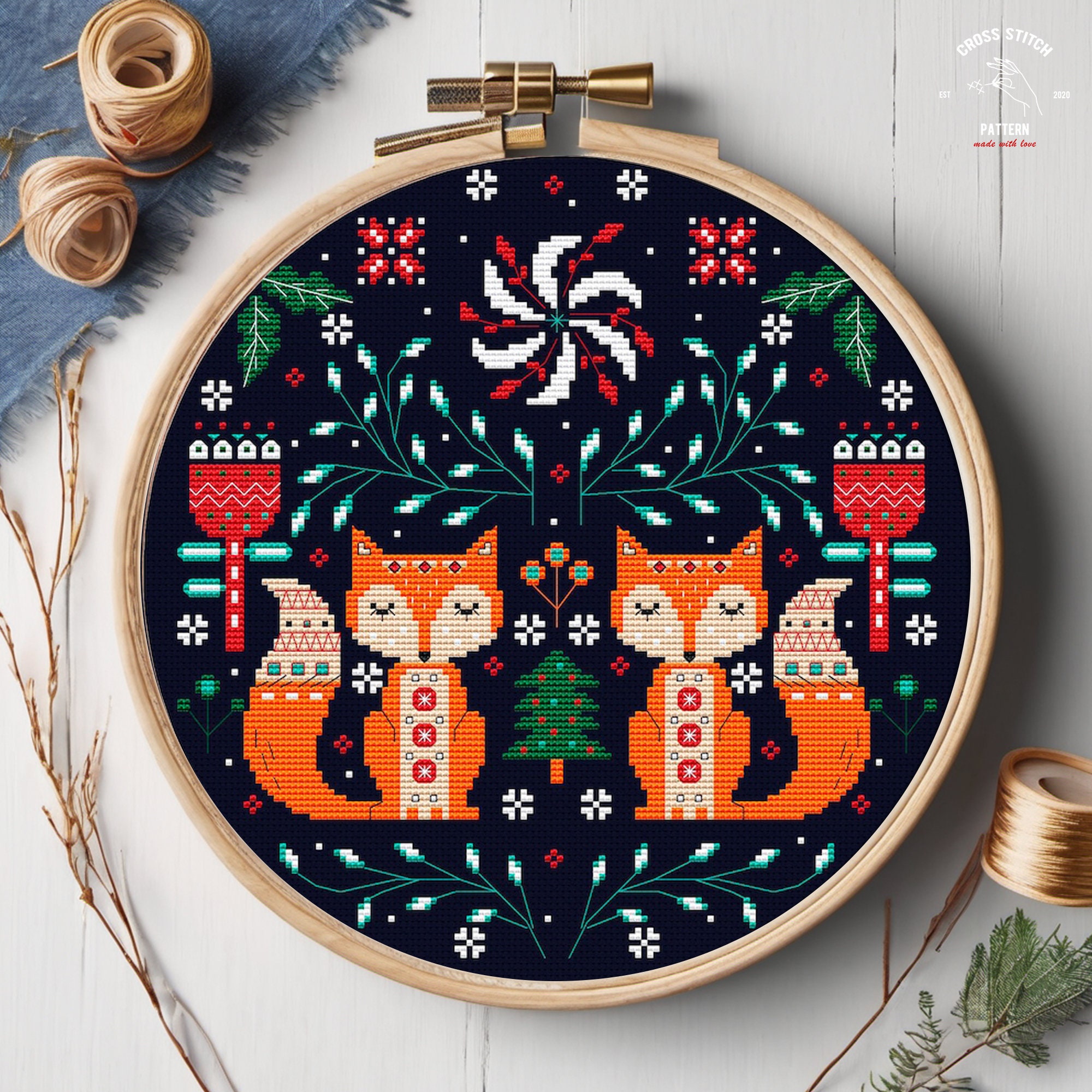 趣味・スポーツ・実用 CONTEMPORARY DANISH CROSS-STITCH DESIGN il_fullxfull.6013035872_d39k.jpg