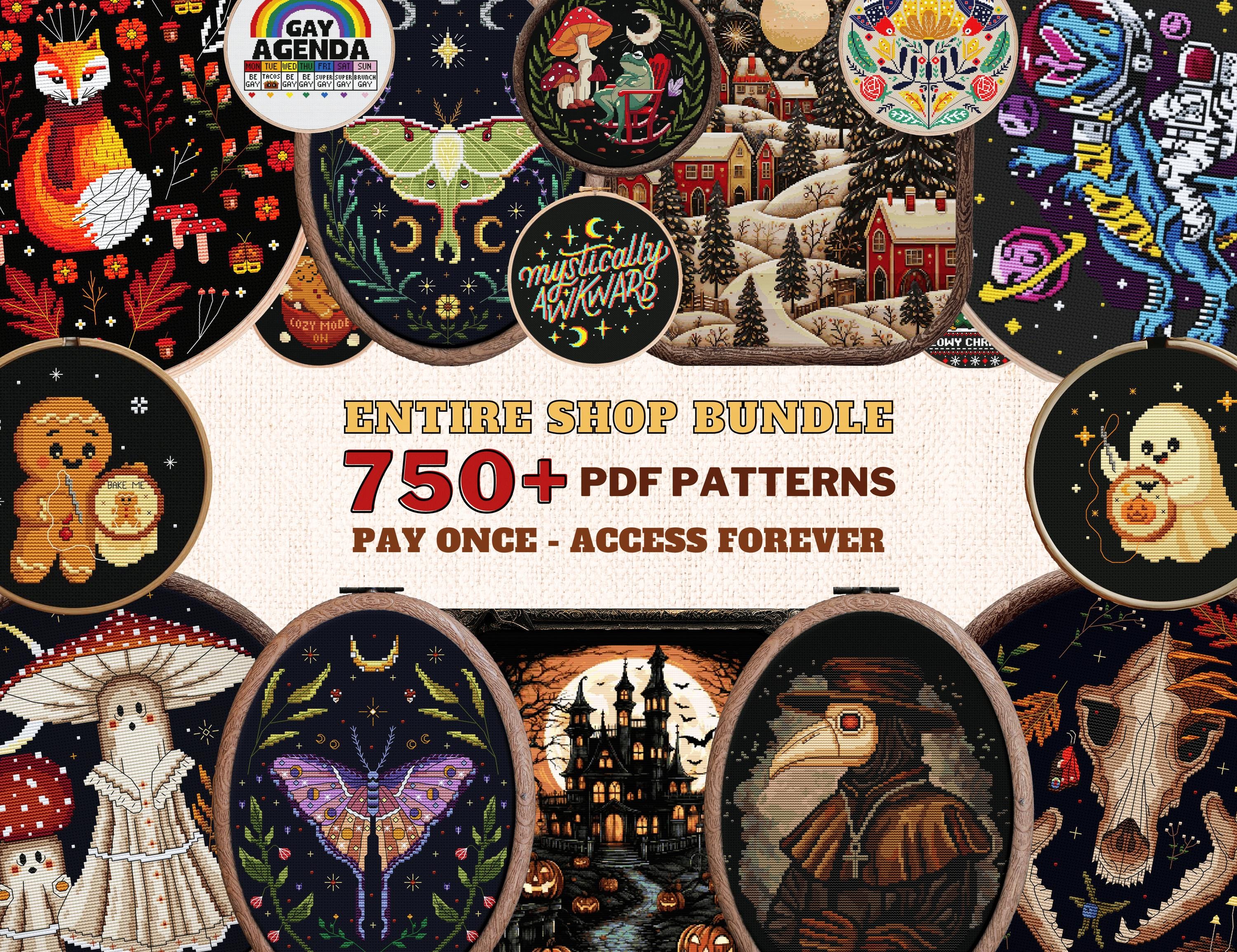 Medieval Knight Cross Stitch Pattern, Gothic Armor Embroidery PDF, Dark ...