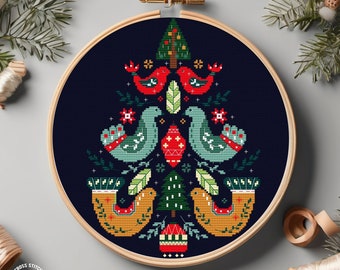 スカンジナビアのクロスステッチパターン クリスマスクロスステッチ