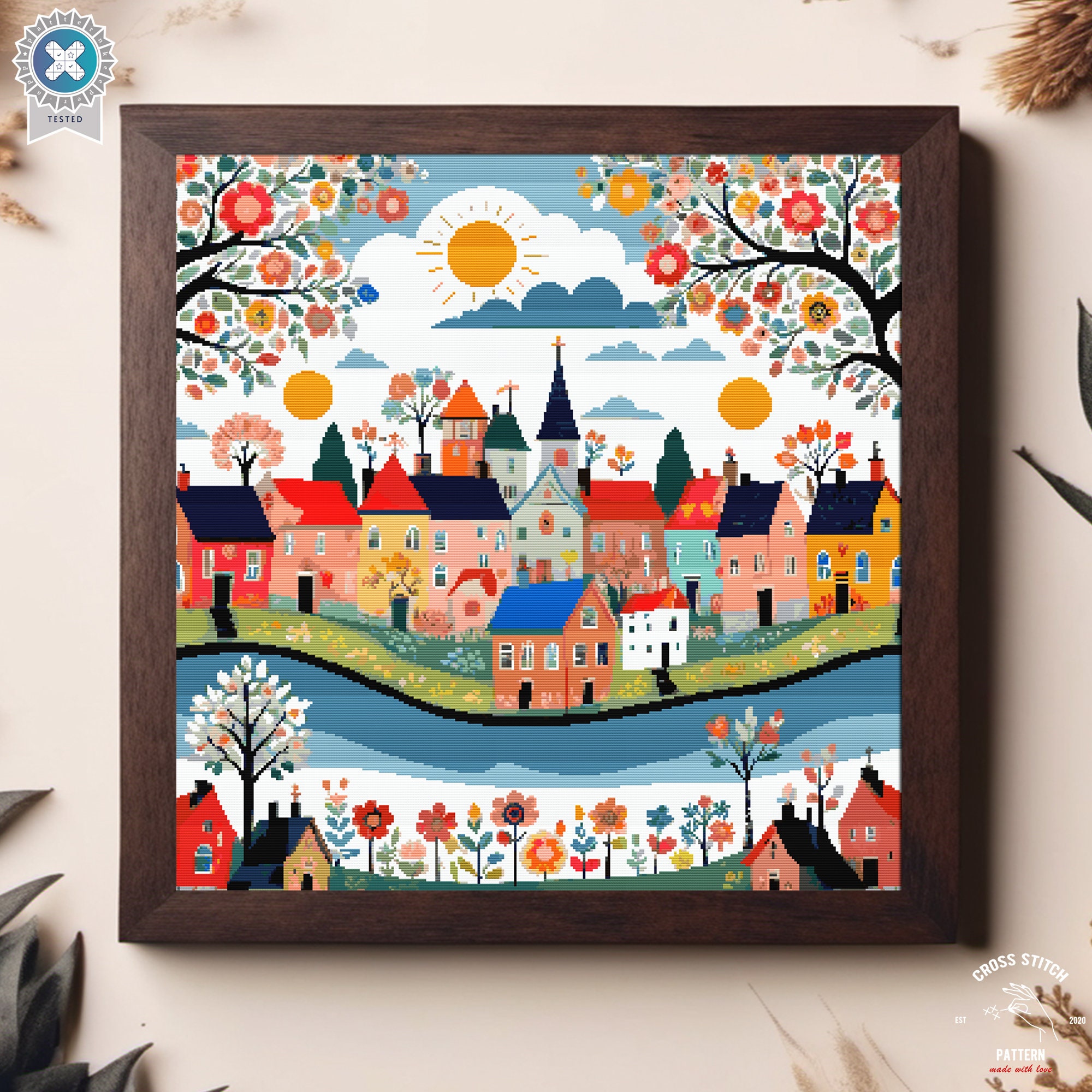 Charles wysocki cross stitch - Etsy 日本