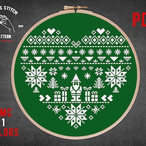 Skandinavische Weihnachtsschmuck Kreuzstich Muster Adventskalender Weihnachtsschmuck Nordische Stickerei Folklore Kreuzstich Weihnachtsgeschenk
