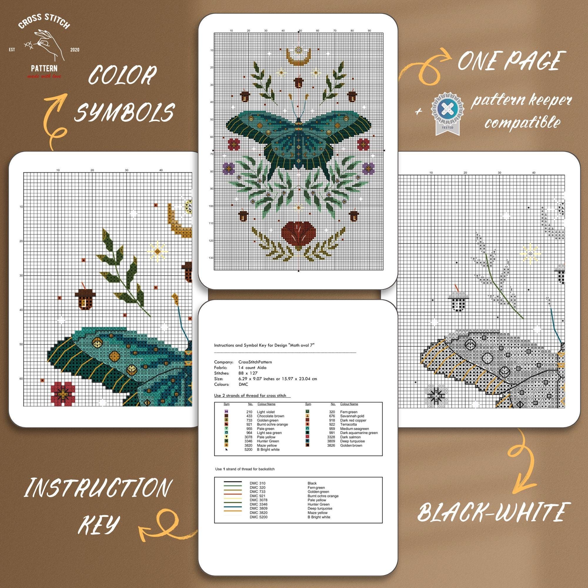 フォーククロスステッチセット 北欧動物 スカンジナビアのフォーク