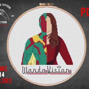 Wanda-Vision 1950/'s Counted Cross Stitch Kit
