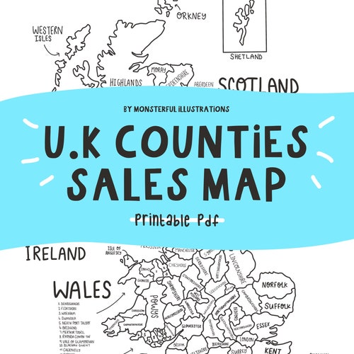 Sales Map Digital Download Etsy