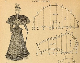 Custom Digitized Sewing Pattern | Historical Vintage PDF Digital Sewing Pattern