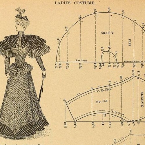 Custom Digitized Sewing Pattern Historical Vintage PDF - Etsy