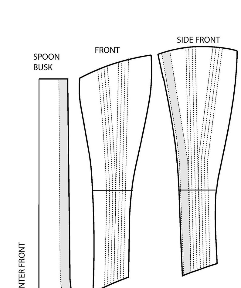 1890s Corset Sewing Pattern the Pretty Housemaid PDF Etsy
