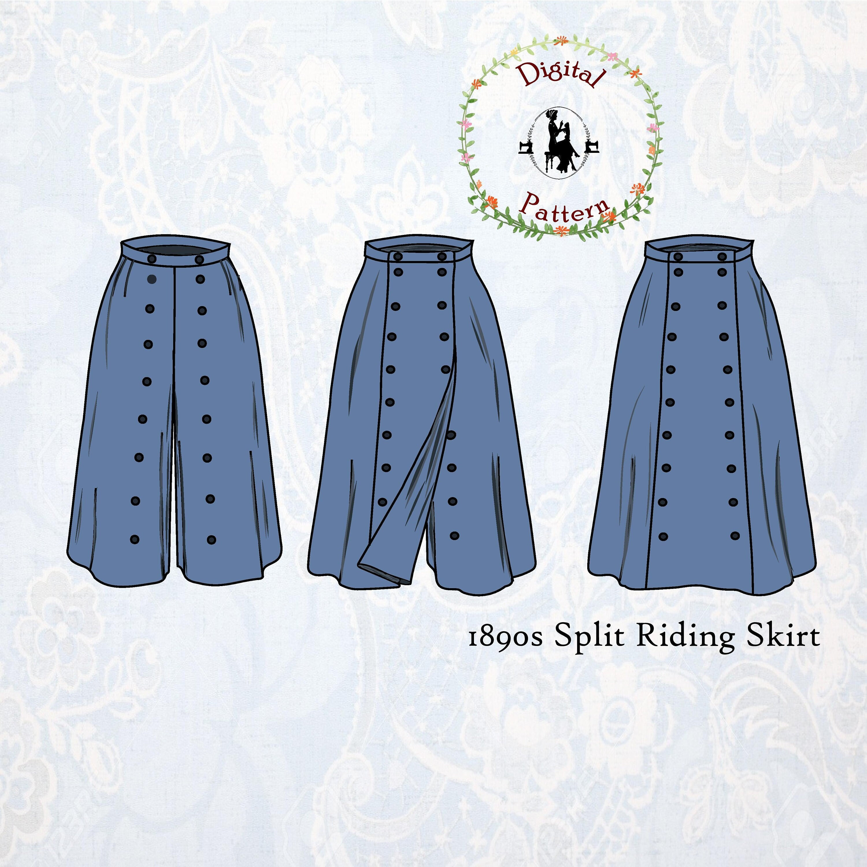 1800s women riding clothes  Google Search  Split riding skirt Riding  skirt Clothes