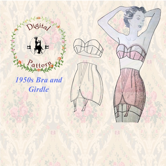 Vintage 1950s Girdle and Bra Sewing Pattern Vintage Shapewear Sewing  Pattern -  Norway