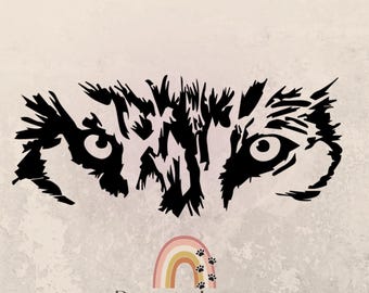 Wolf Eyes SVG,PNG,JPG,ai,pdf Vector cutting file for Cricut and Silhouette, Wolf ,Husky,Dog face, Wolf lovers,Wildlife , Wildanimal