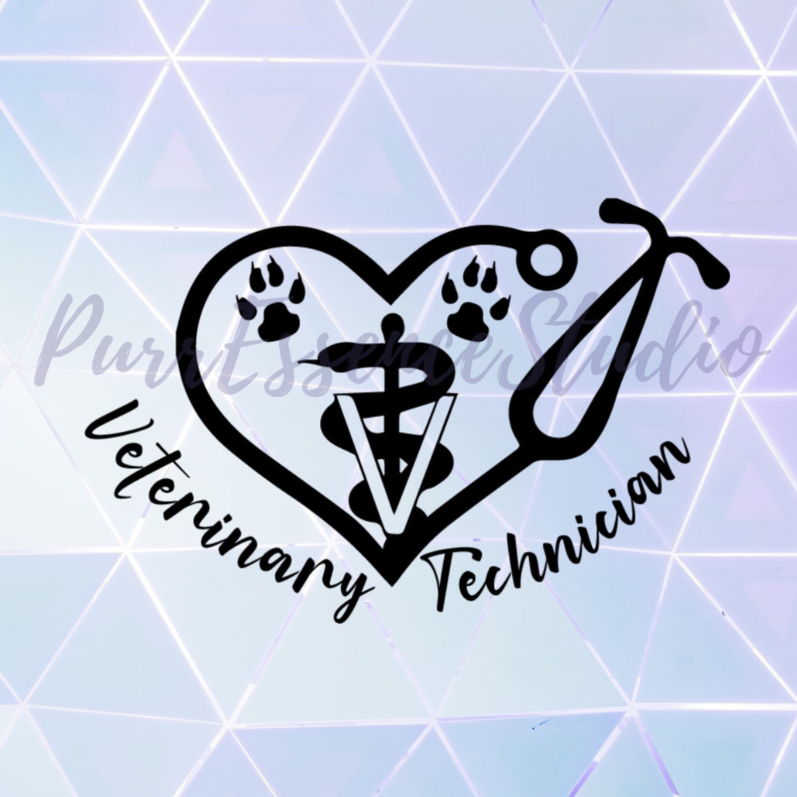 Veterinary Technician , Vet Tech,svg PNG JPG Vector Cutting File for