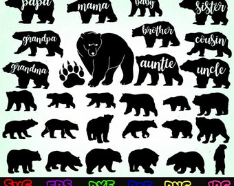Download Bear Family Svg Etsy