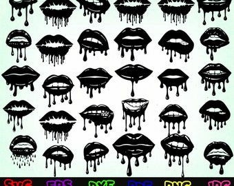 Download Dripping Lips Svg Etsy