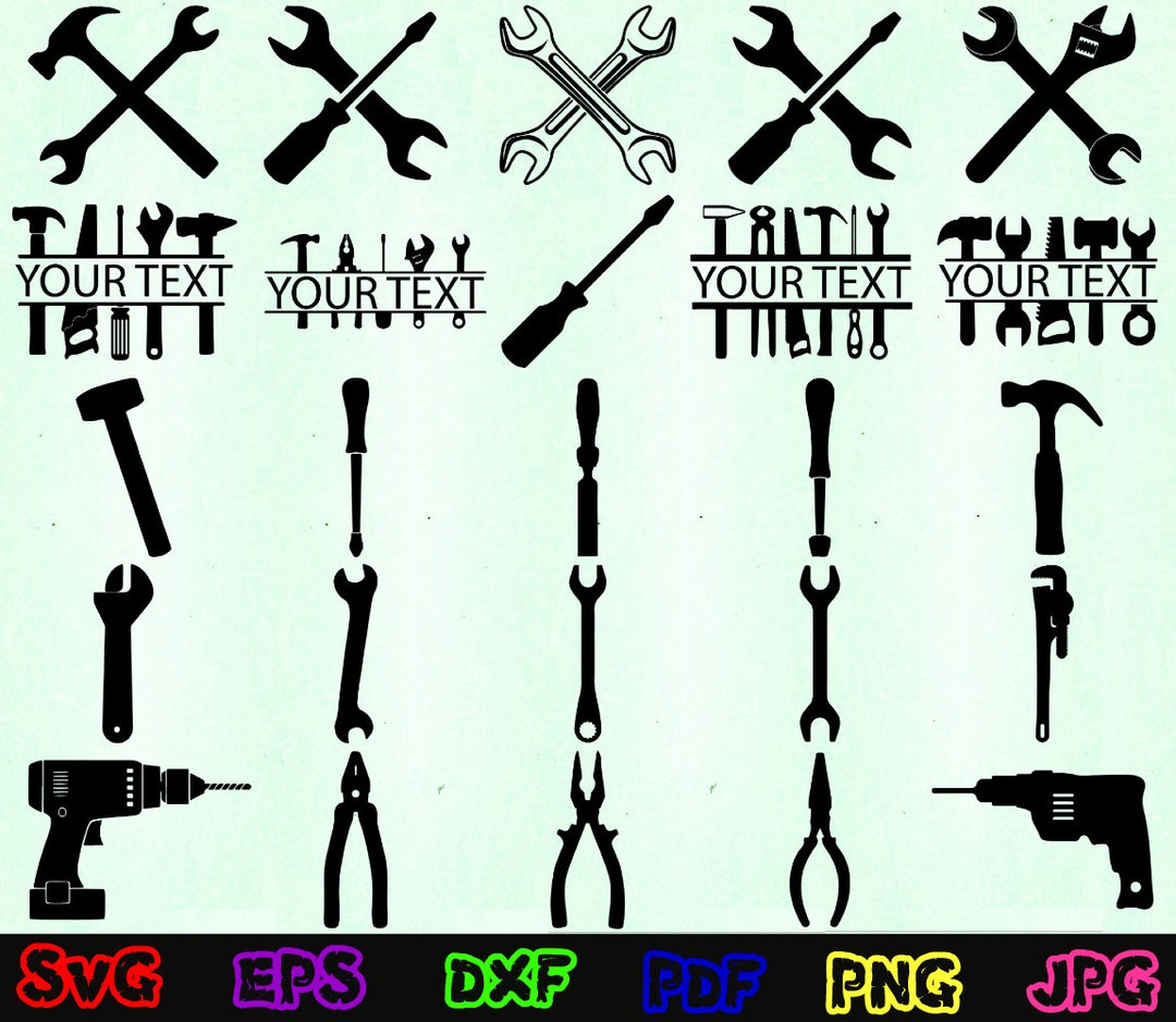 Tools Svg - Mechanical Tools Svg - Working Tools Svg - Tools Silhouette ...